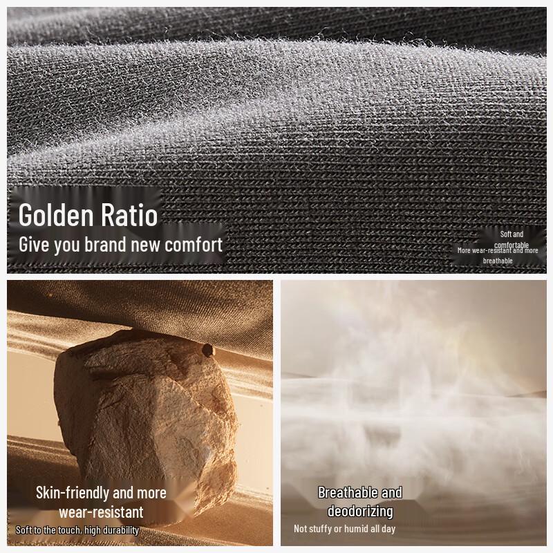 Heilan Home Men's 80-Count Cotton Antibacterial Briefs 4-Pack Gift Box