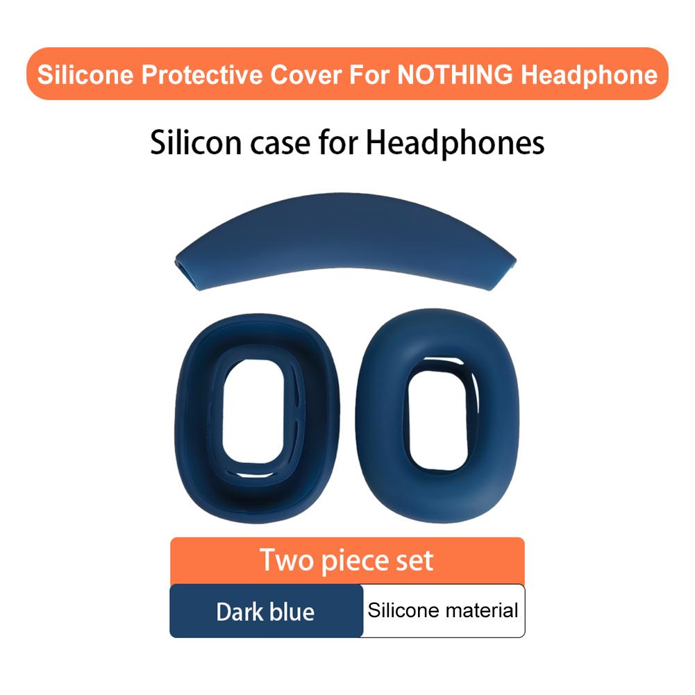 2Pcs Silicone Headphone Cover Anti-Fall Replacement Headphone Pads Non-Scratch Shockproof Replace Ear Pads For NOTHING Headphone