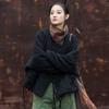Johnature Winter Chinese Style Women Bandage Long Sleeve Loose Pockets Vintage Coats