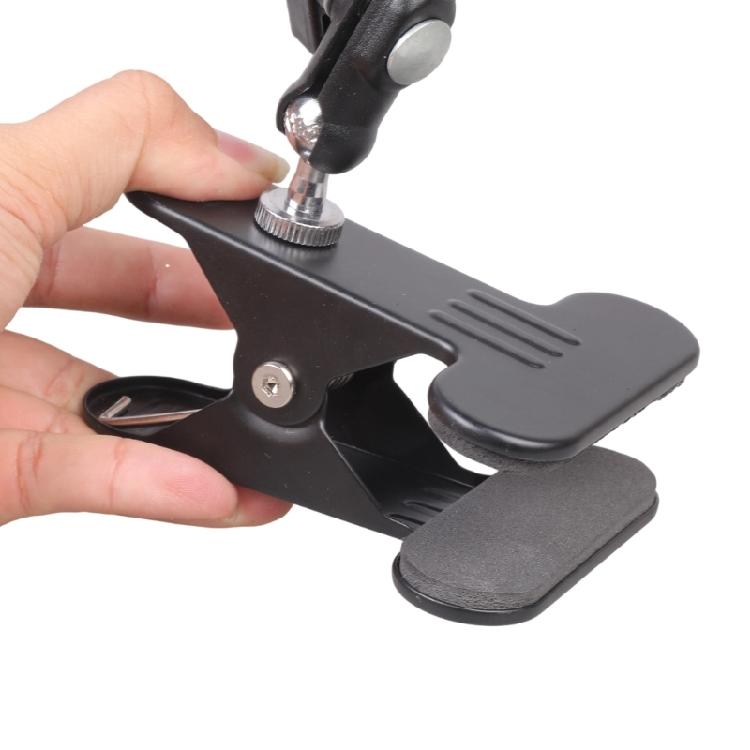 Metal Clamp Holder Large Opening Capacity up to 60mm for Stable Support Handheld Fan Lights Tools Studio Use