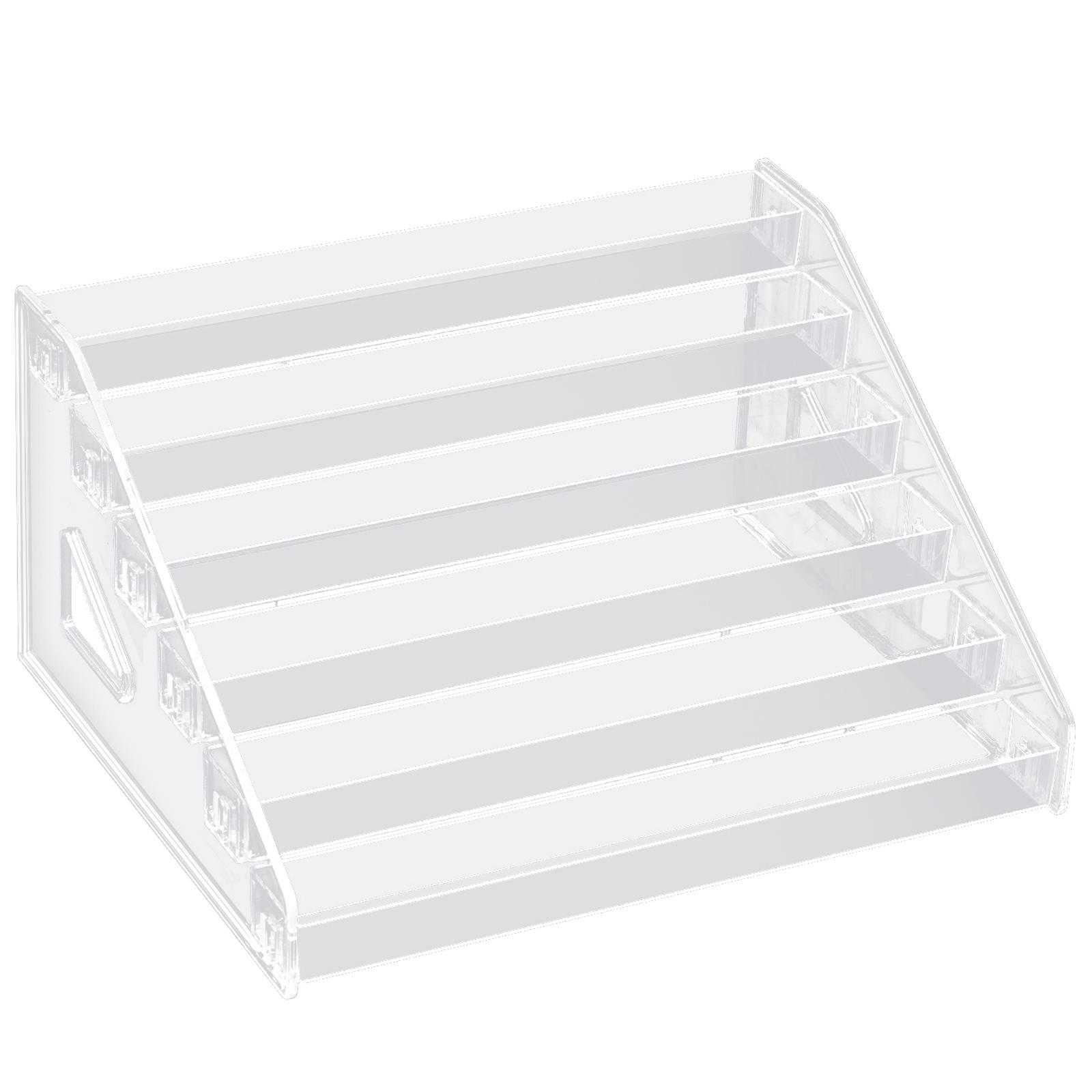 

Акриловый органайзер для лака для ногтей, 5/6/7-ярусная подставка для дисплея, полка для хранения эфирных масел, держатель для косметики B