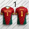 2026New Red-Green Contrast Sports T-Shirt,Men Women Portugal Soccer Fan Version