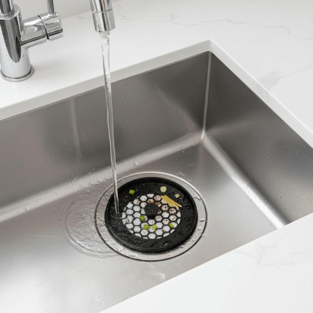 Återvinningsbar Plast Vattenkar Hålskydd Bärbart Kompakt Diskbänkshålskydd Säkert Material Två Typer Silverktyg Köksdiskho