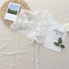 Lace Trim Triangle Short Skirt Soft Lace Butt Curtain Skirt New Waist Scarf  For Women