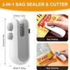 Mini Bag Sealer, 2026  2 In 1 Magnetic Food Sealer, Usb Rechargeable Chip Bag Sealer Heat Seal Tool