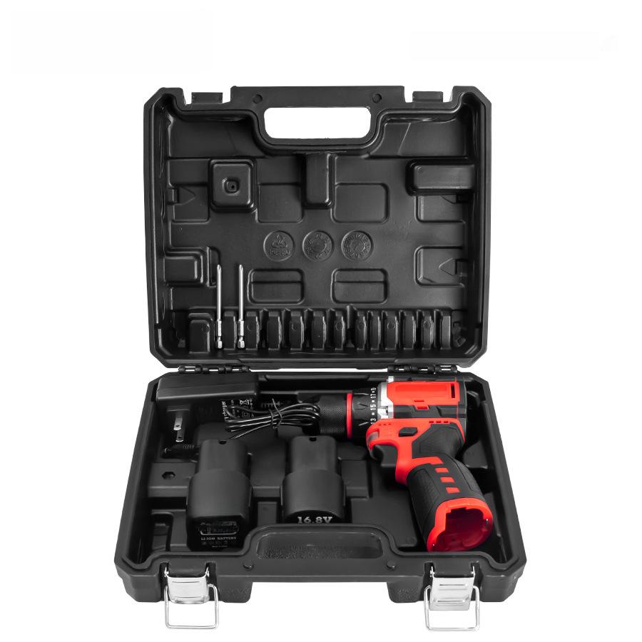 HILDA 16.8V Mașină de găurit electrică cu litiu fără perii - Putere mare, Design compact, Mașină de găurit manuală cu capacitate mare