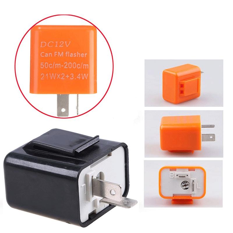 Motorcycle LED Flasher Frequency Signal Indicator Blinker Parts Black