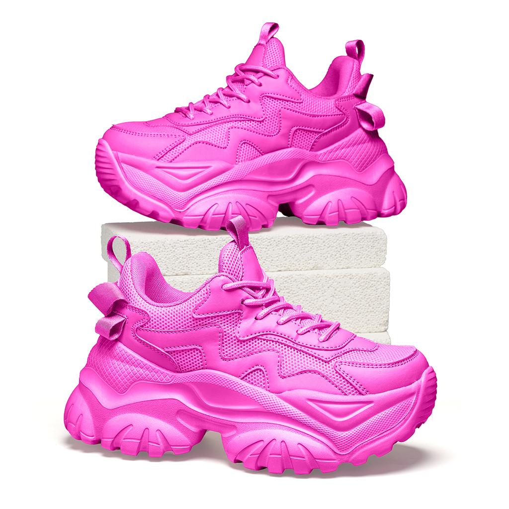 TUINANLE Neue modische und vielseitige trendige Sneaker für Damen: Bequeme Sneaker mit dicker Sohle, Größen 35-42