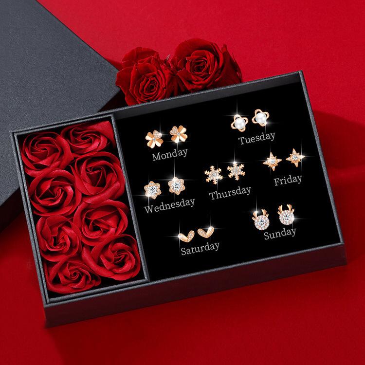 Versatile Romantic Stud Earrings Set - Perfect Gift for Her