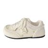 2025 Summer New Bear Versatile Little White Shoes Female Ins Tide Student Flat Casual Sports Moral Training Board Shoes Autumn