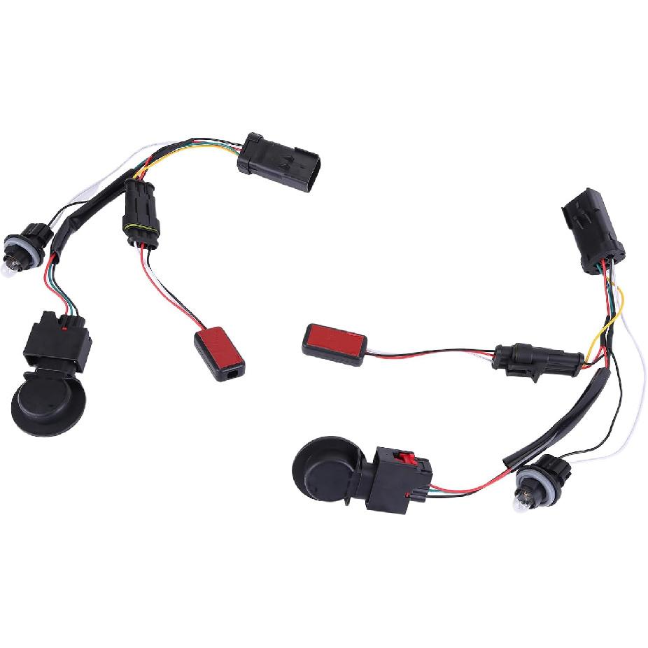 LED Tail Lights Wire Assembly Zcargel 1Pair LED Tail Lights Conversion Wire Harness Kits Rear Driver&Passenger Side Fits For Dodge Ram 1500 2500 3500