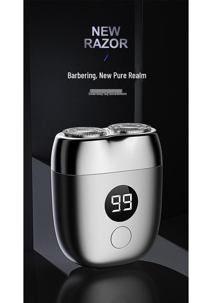 Smart Portable Men's Electric Shaver - Mini Full Body, Washable Razor for Travel