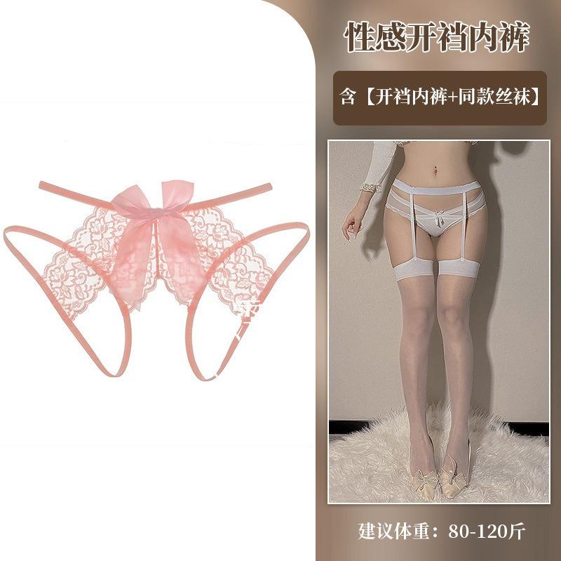 Large Size Sexy Open Perspective Panties Lace Passion Free Hot Bed Flirting Lingerie