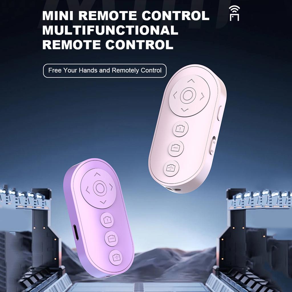 BT Camera Remote Shutter Smartphone Remote Clicker Wireless Video Scrolling Remote for Photo and Vlogging