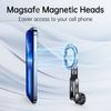 Aluminum Alloy 17mm Ball Head Magnetic Phone Mount With 360 Rotation For Car Vent Dashboard Stand