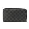 Used 12564 Zippy Organizer NM N60111 7940 Logo Black Gray Zip Around Damier Graphite Noir Men's from Japan AUTHENTIC
