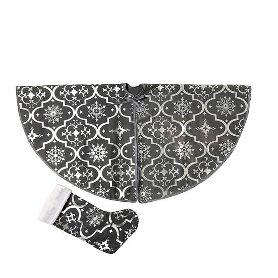 Tree Skirt Base Unique Lightweight Long Lasting Tree Mat Beautiful Snowflake Pattern Tree Carpet Tree Carpet Christmas Decor