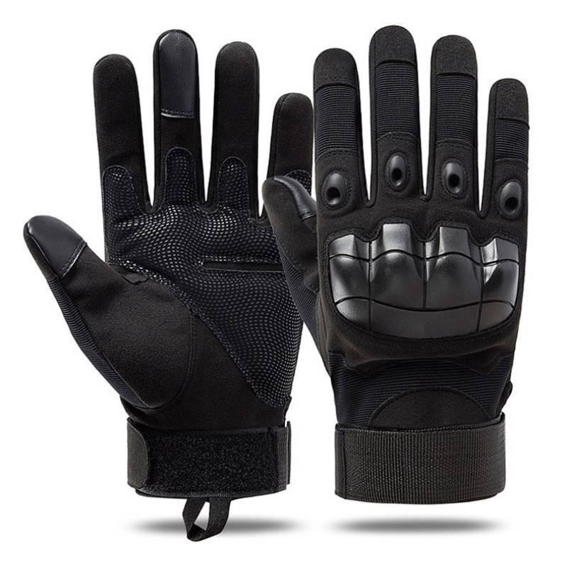 Tactical Black Half Finger Gloves For Outdoor Sports Durable Anti-slip Protection For Cycling And Fitness