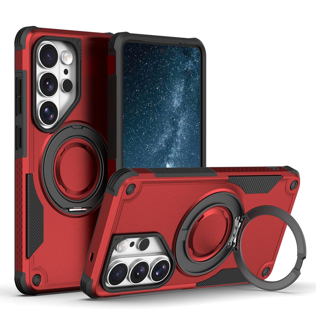 Applicable To Samsung S26Ultra Unarmoured Magnetic Bracket Mobile Phone Case S26Plus Matte S26 Anti-drop Protective Case
