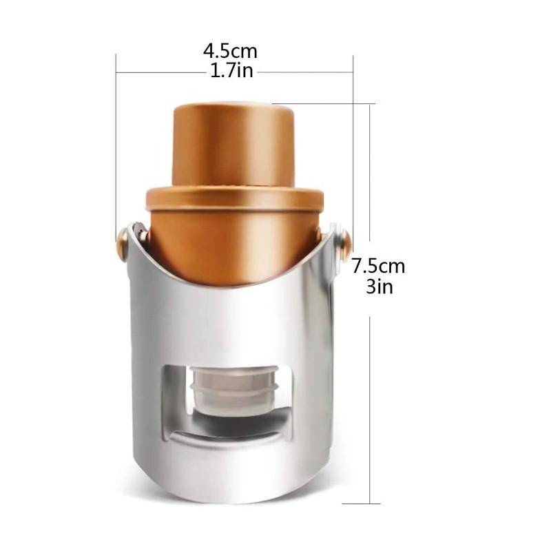 Champagne Stoppers, Champagne Sealer Saver for Champagne, Cava, Prosecco & Sparkling Wine Stopper with Built-in Pressure Pump