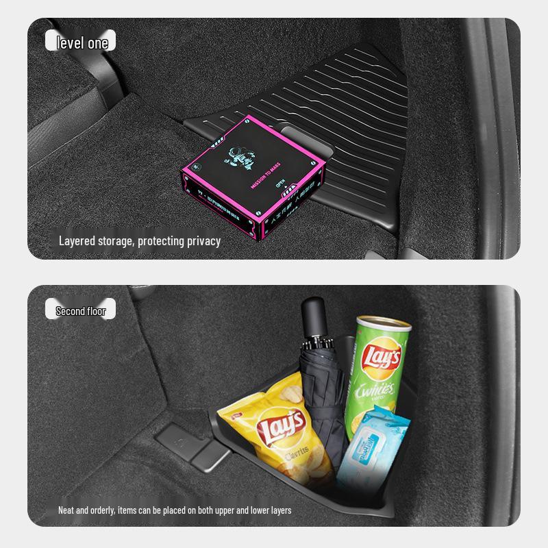 Tesla Model YL Trunk Side Storage Box, 6-Seat TPE Accessories