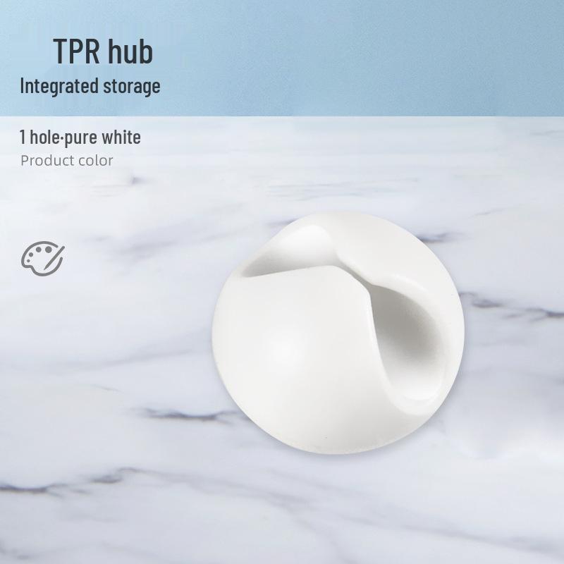 Desktop Cable Organizer: Self-Adhesive Wire and Data Hub Clip