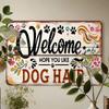 Vintage Dog Lover Metal Wall Art Pet Home Decor Sign