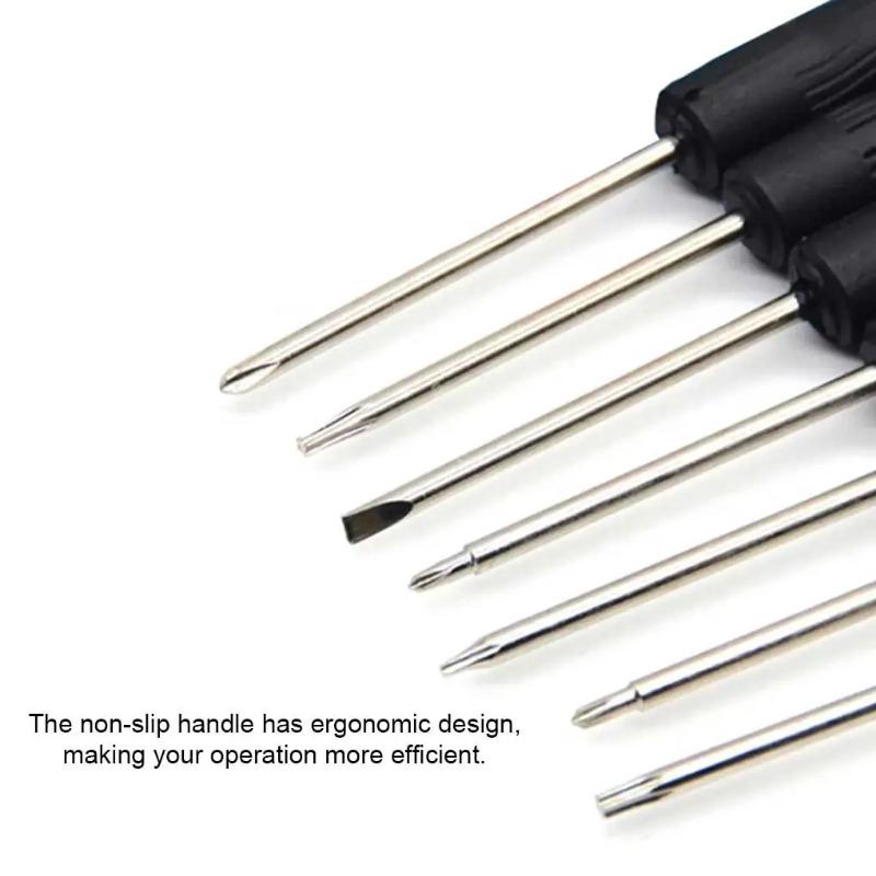 10Pcs  Portable Small Mini Screwdriver Slotted Cross Phone Repair Tool Repair Tool 2mm 3mm Steel Disassembly Screwdriver