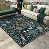 1pc Crystal Velvet Home Decor Green Jungle Animal Pattern Versatile Decorative Style, Living Room Mat, Sofa Mat, Door Mat,