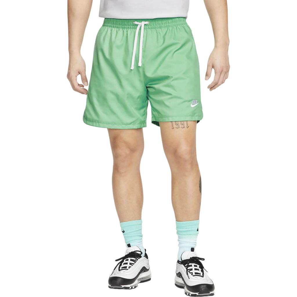 Nike Sportswear Sport Essentials Solid Drawstring Straight-Leg Shorts Men Bottoms Light-Green DM6830-363
