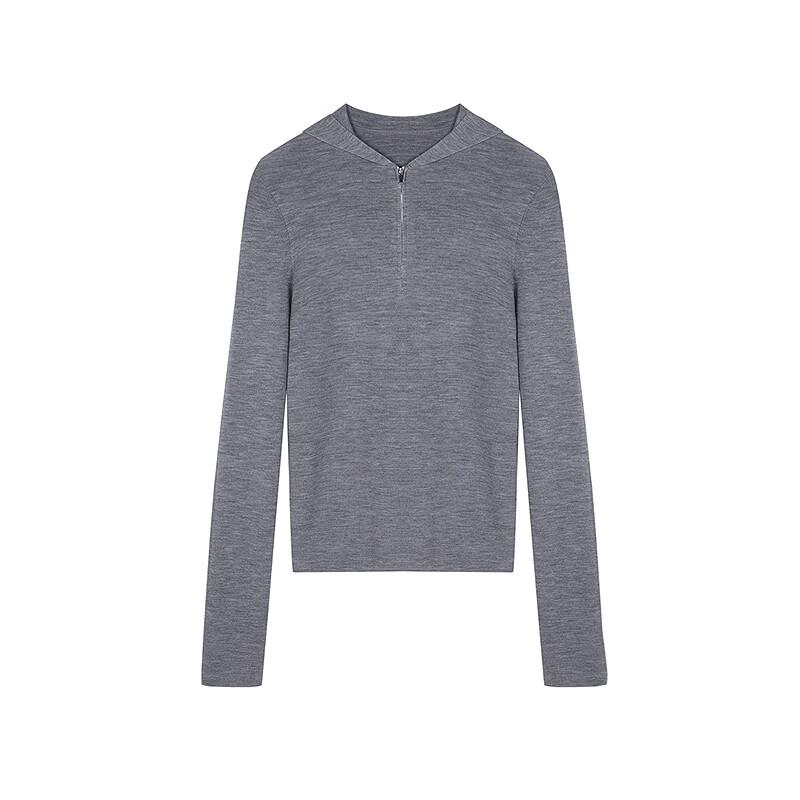 JNBY Women's Hooded Wool Blend Knit Sweater