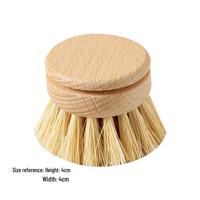 Bambus Küchenbürsten Set: Kurzstielige Geschirr- und Topfreinigung mit Sisalborsten