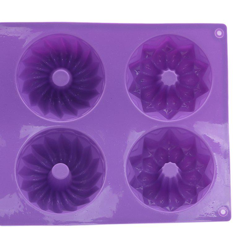 Flower Shaped 1Pc Silicone Bakeware Mold Baking Tool Donuts DIY Cake Baking Molds