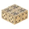1PC Solid Polished Brass Dice 15mm 6 Sided Rounded Corners D6 Metal Cube Dice Poker Bar Board Game Dice RPG Props Gifts