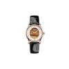 Mido Ceas mecanic automat Belem Celli Cristal Chic pentru femei 33mm Cadran alb Curea din piele Ceasuri pentru femei M035.207.36.471.00