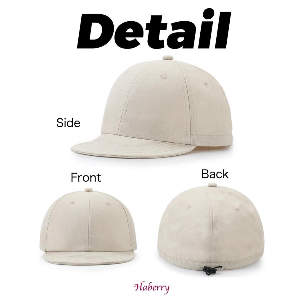 HABERRY Short Brim Solid Short Sun Baseball BALL HIKE Short Soft Short Work One Cap, Color, Outdoor, Casual, Golf, Unisex, Brim, Protection, Cap,