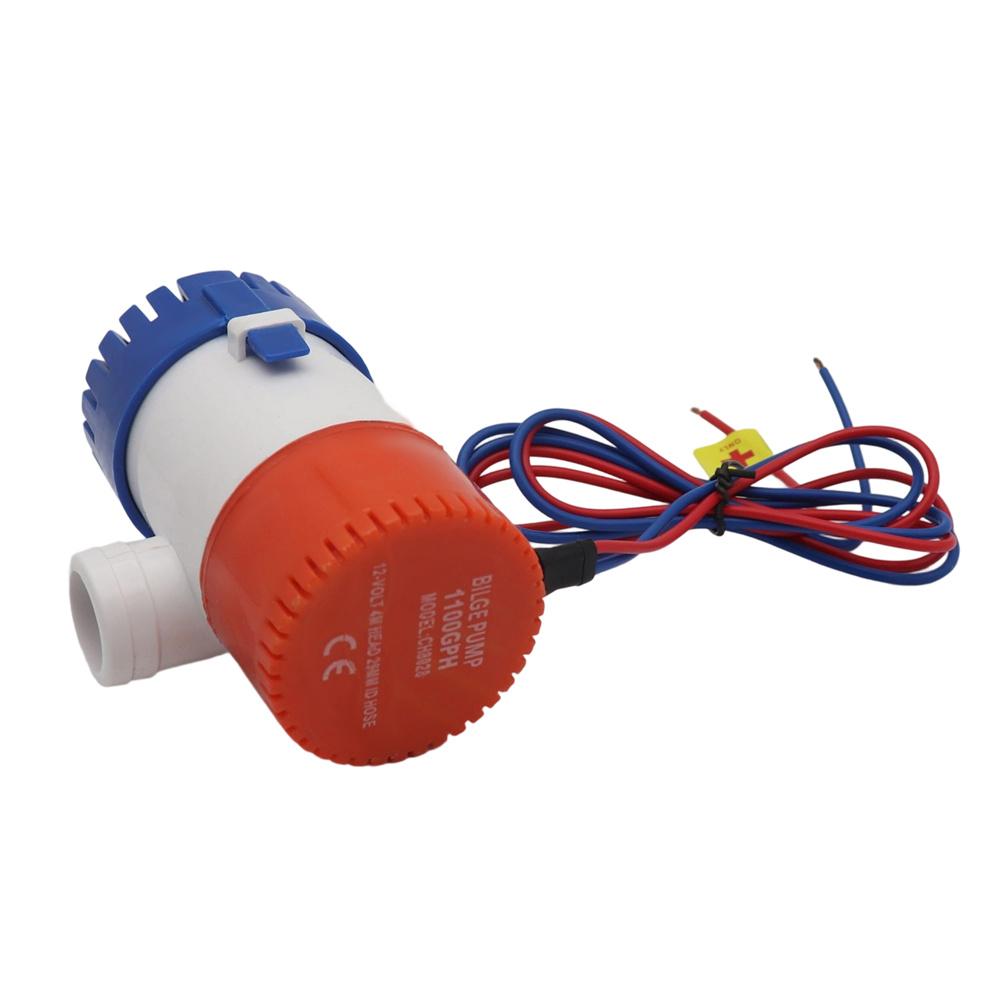 12V 1100GPH Bilge Pump Drain Kit Water Pump With Drain Fittings