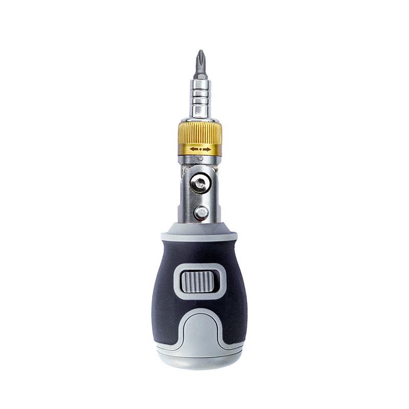 Multi-angle Ratchet Screwdriver Set with Phillips, Flathead, and Torx Bits