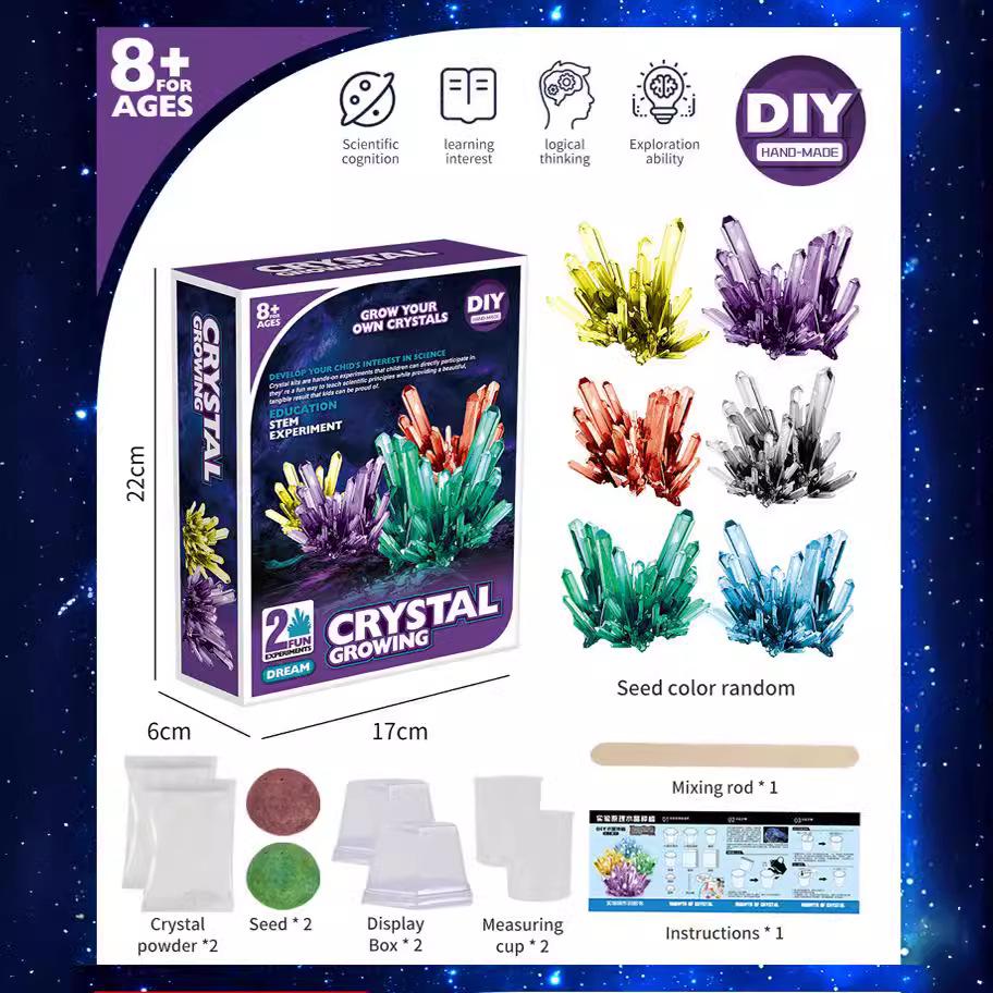 DIY Kristallzucht-Set: Kinderchemie- & MINT-Bildungsspielzeug