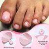 120Pcs Glossy Women Fake Toe Nails Nude Toe Nail Tips New Fake Toenails