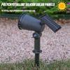 9 LED Solar Spot Lights IP65 Waterproof Outdoor WARM/RGB Solar Landscape Lights Brightness Adjustable for Garden Yard Palm Trees
