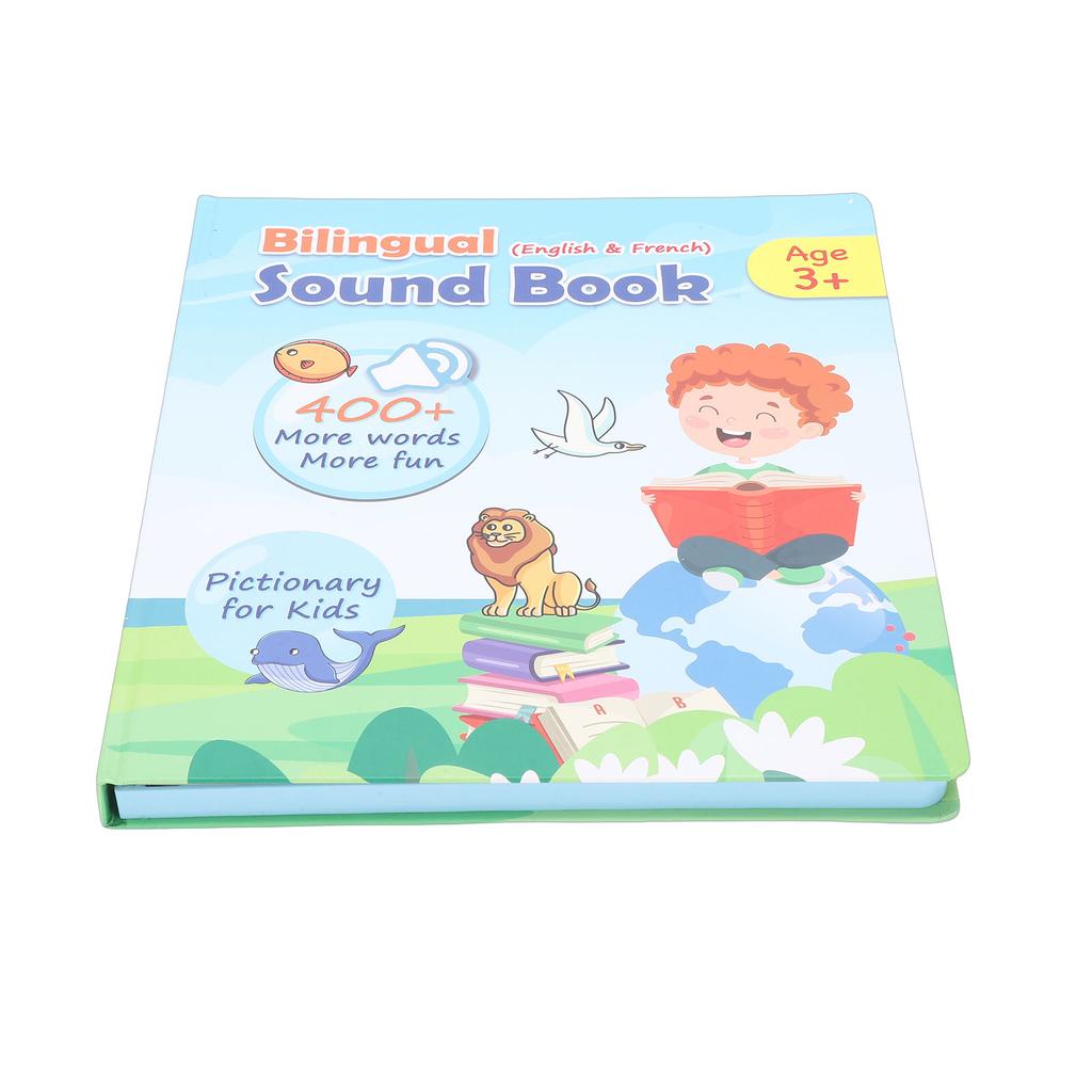 Französisch Englisch Zweisprachiges Soundbuch Frühes Lernen Interaktives Soundbuch Lernspielzeug für Kinder im Alter von 3 8 Jahren