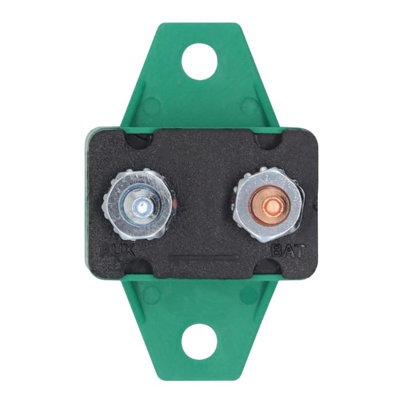 2PCS 30A Auto Resetting Circuit Breaker Red Protective Boot 6-28VDC Application Plastic Body With Fixed Wing Mounts