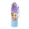 Cartoon Letter Printed Lovely A-Z 750ml Water Bottle Large Capacity Drinking Cup Portable Outdoor Sports Water Cup Children Gift