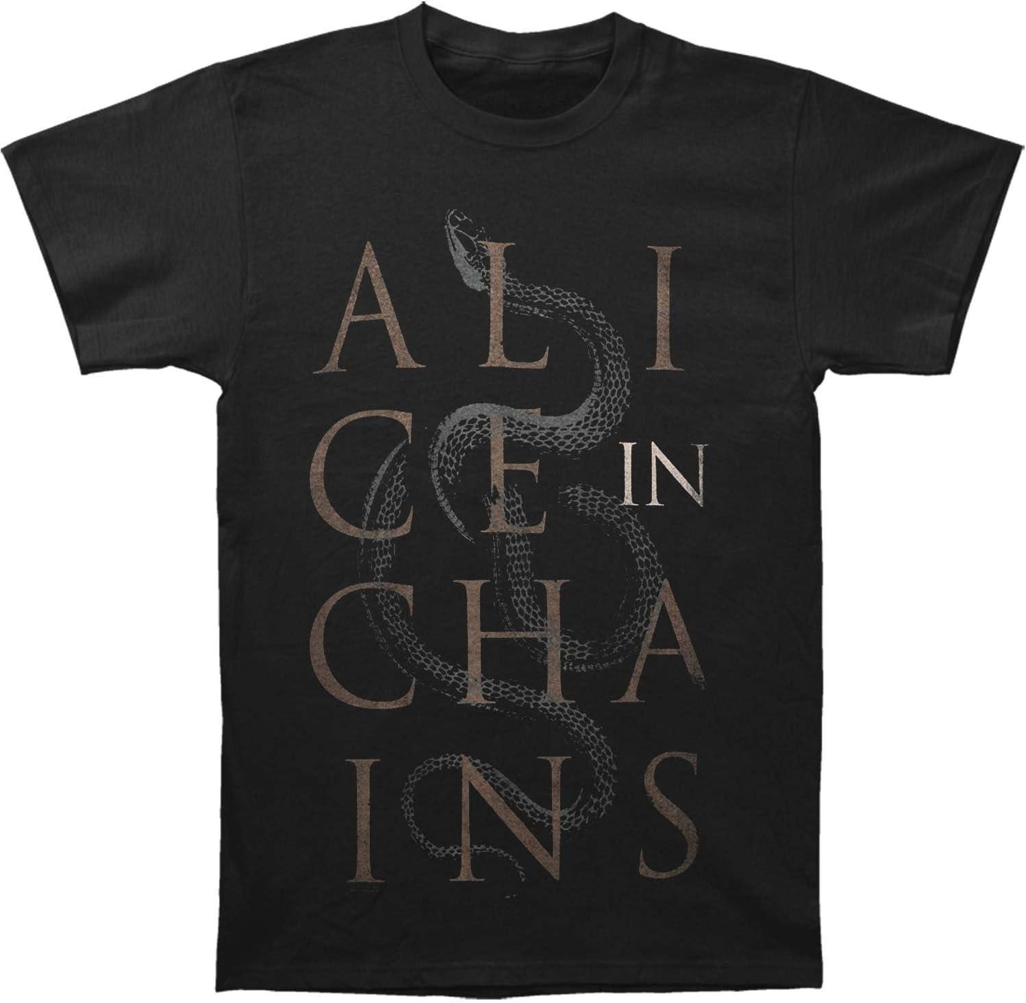 Men s Alice in Chains Alice Snakes T-Shirt Black S