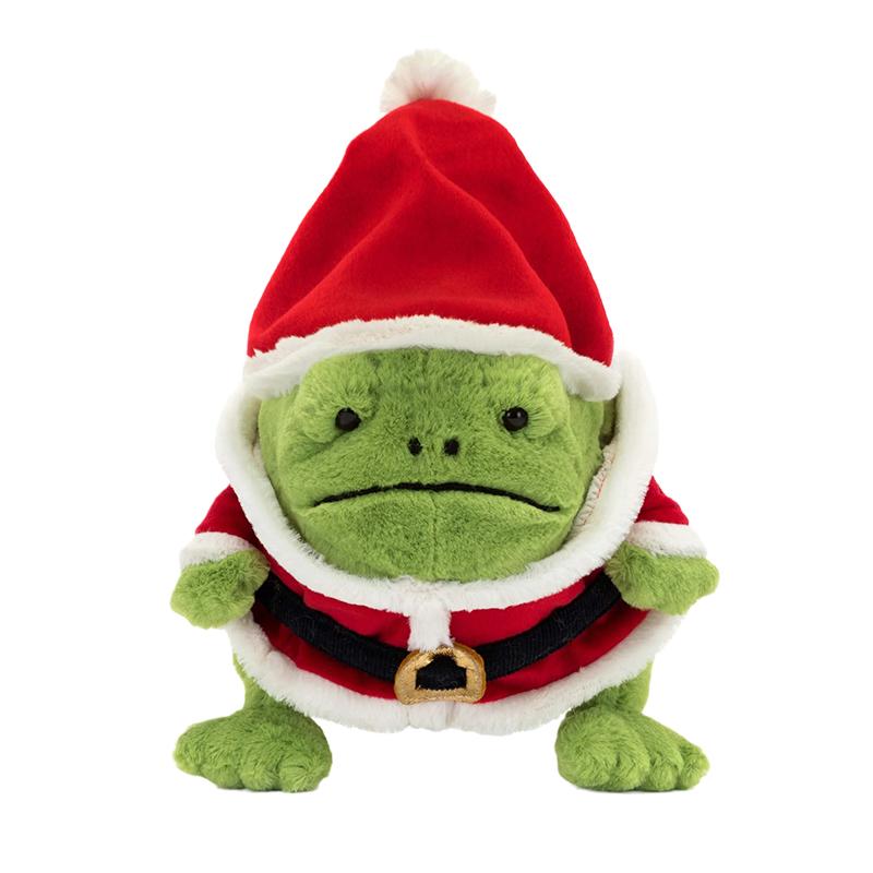 JELLYCAT Weihnachts-Regenfrosch Kreative Puppe Plüschtier 15 cm groß