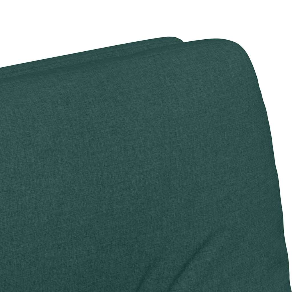 Dining Chairs with Casters 2 pcs Dark Green 57 x 67 x 95 cm