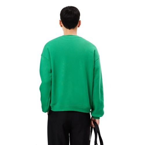 Lacoste Unisex Adult Accent Badge Fleece Loose Fit Sweatshirt