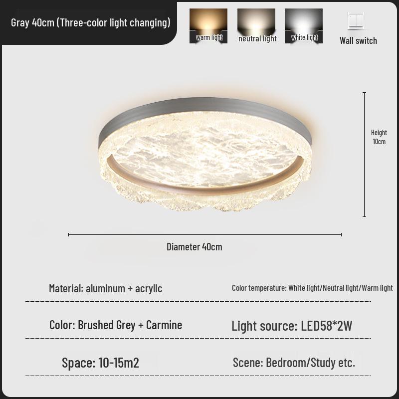 Xieduo 2025 Italian Light Luxury Ceiling Light for Eye Protection in Young Adult Bedrooms