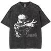 Unisex Anime Jujutsu Kaisen Gojo Satoru T Shirts Washed Men Women 100Cotton T-Shirts High Quality Retro for Men Women Tops Tees